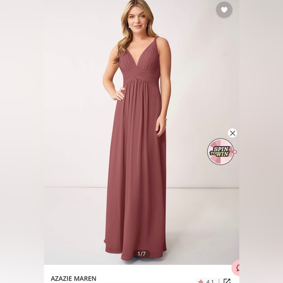 Azazie maren dress. Size 8. Unaltered - Picture 1 of 4